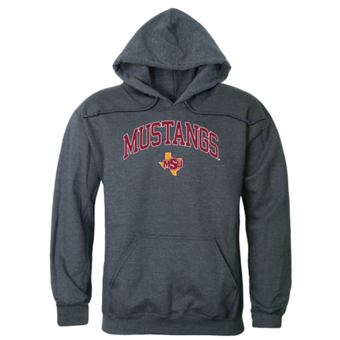 Midwestern State University Mustangs Campus Fleece Hoodie Sweatshirts