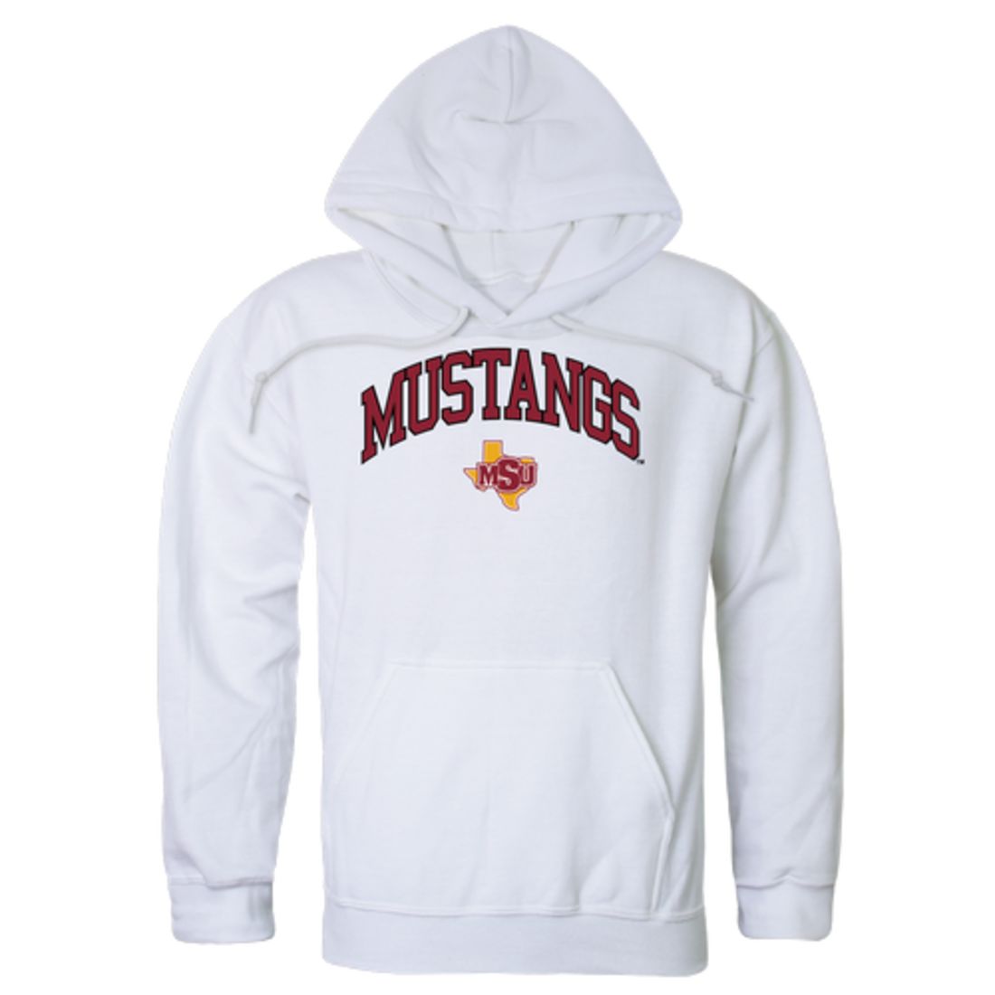 Midwestern State University Mustangs Campus Fleece Hoodie Sweatshirts