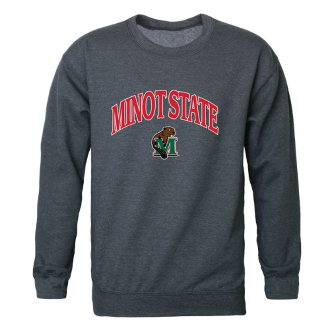 Minot State University Beavers Campus Fleece Crewneck Pullover Sweatshirt