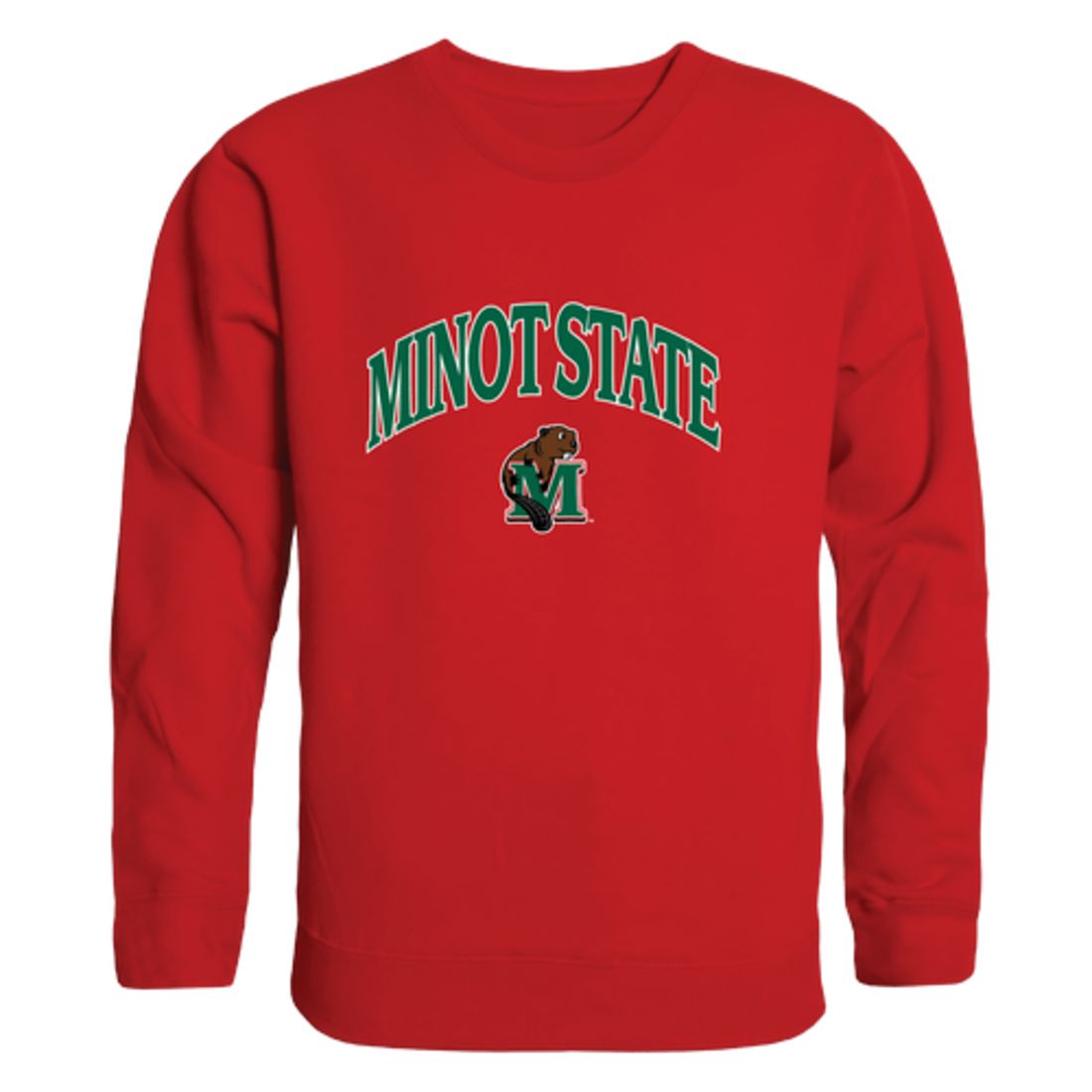 Minot State University Beavers Campus Fleece Crewneck Pullover Sweatshirt