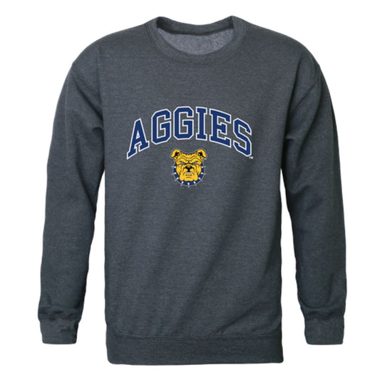 North Carolina A&T State University Aggies Campus Fleece Crewneck Pullover Sweatshirt