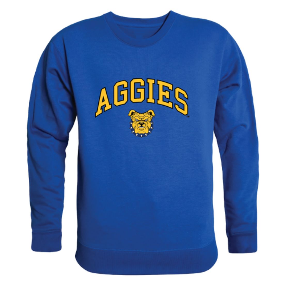 North Carolina A&T State University Aggies Campus Fleece Crewneck Pullover Sweatshirt