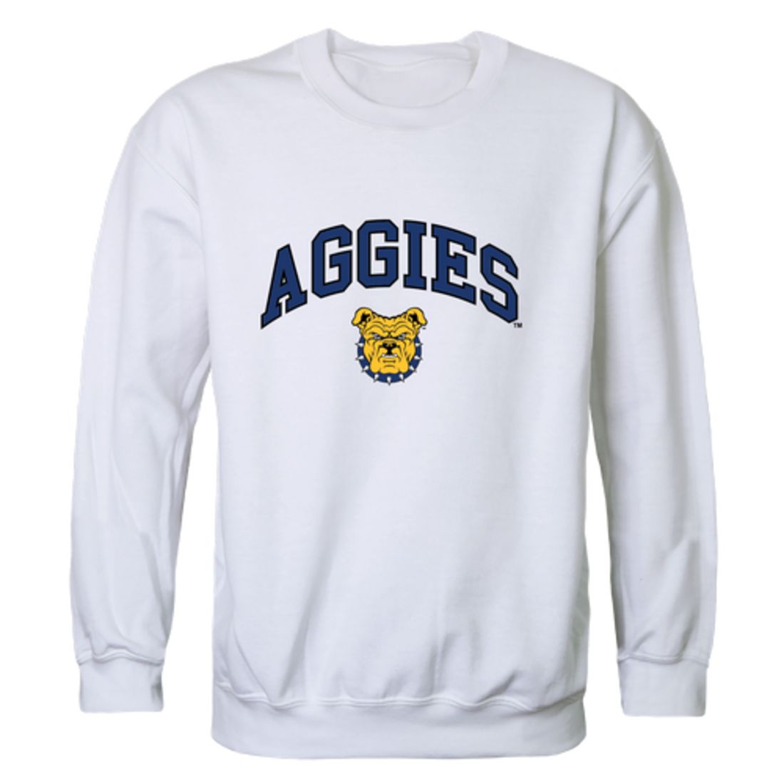 North Carolina A&T State University Aggies Campus Fleece Crewneck Pullover Sweatshirt