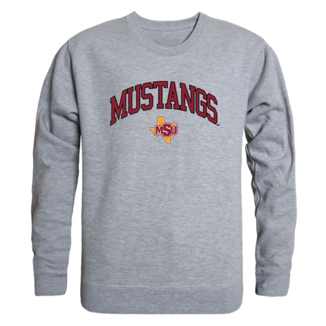Midwestern State University Mustangs Campus Fleece Crewneck Pullover Sweatshirt