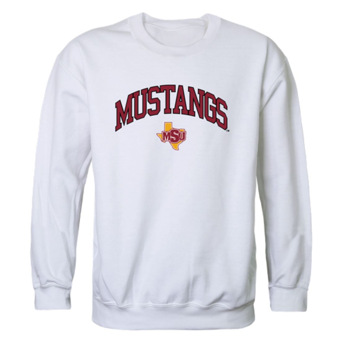Midwestern State University Mustangs Campus Fleece Crewneck Pullover Sweatshirt