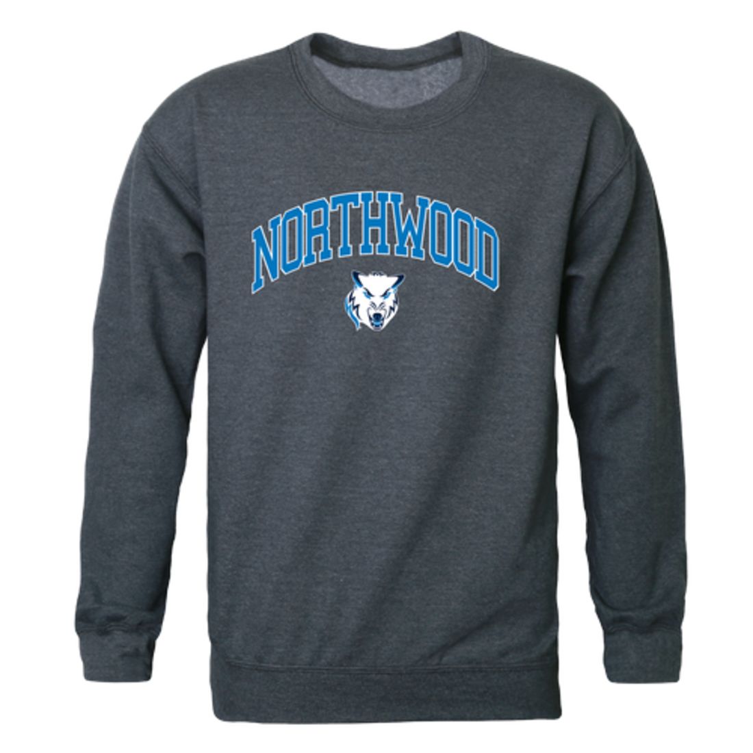 Northwood University Timberwolves Campus Fleece Crewneck Pullover Sweatshirt