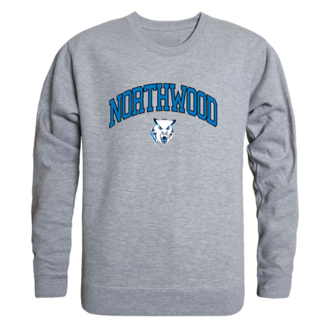 Northwood University Timberwolves Campus Fleece Crewneck Pullover Sweatshirt