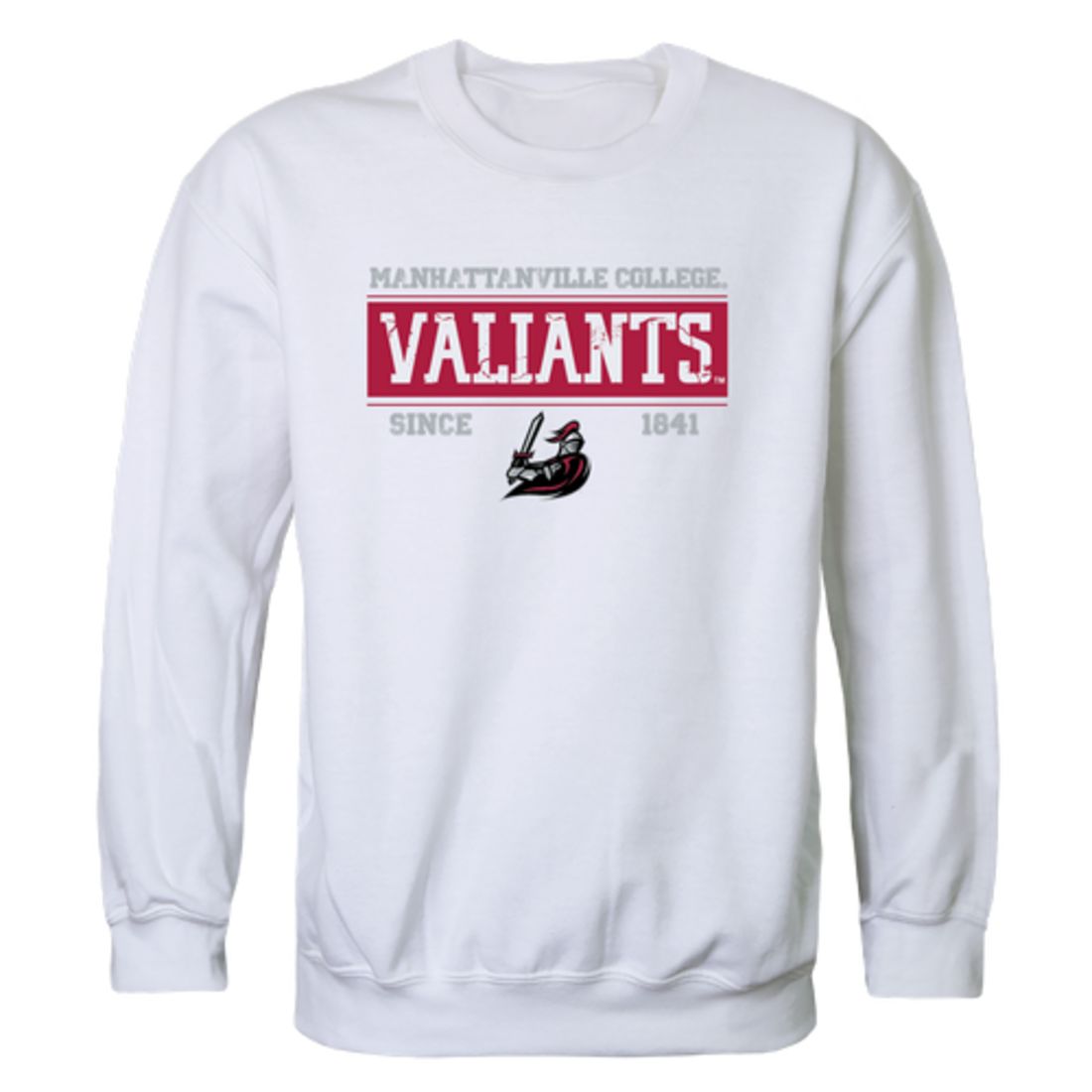 Manhattanville College Valiants Established Fleece Crewneck Pullover Sweatshirt