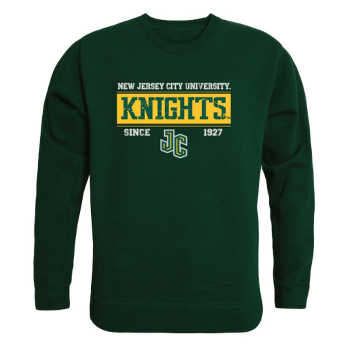 New Jersey City University Knights Established Fleece Crewneck Pullover Sweatshirt