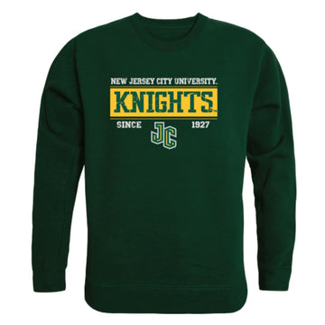 New Jersey City University Knights Established Fleece Crewneck Pullover Sweatshirt
