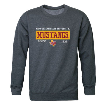 Midwestern State University Mustangs Established Fleece Crewneck Pullover Sweatshirt