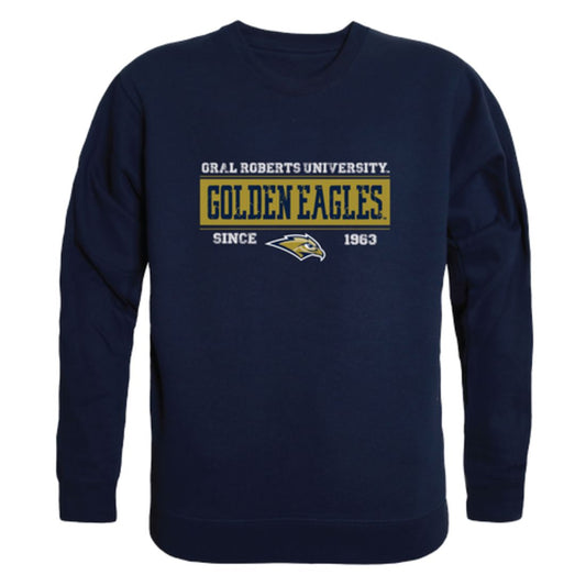 Oral Roberts University Golden Eagles Established Fleece Crewneck Pullover Sweatshirt