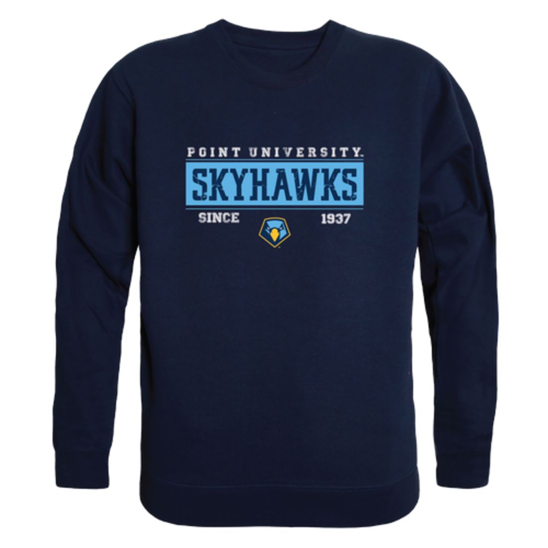 Point University Skyhawks Established Fleece Crewneck Pullover Sweatshirt