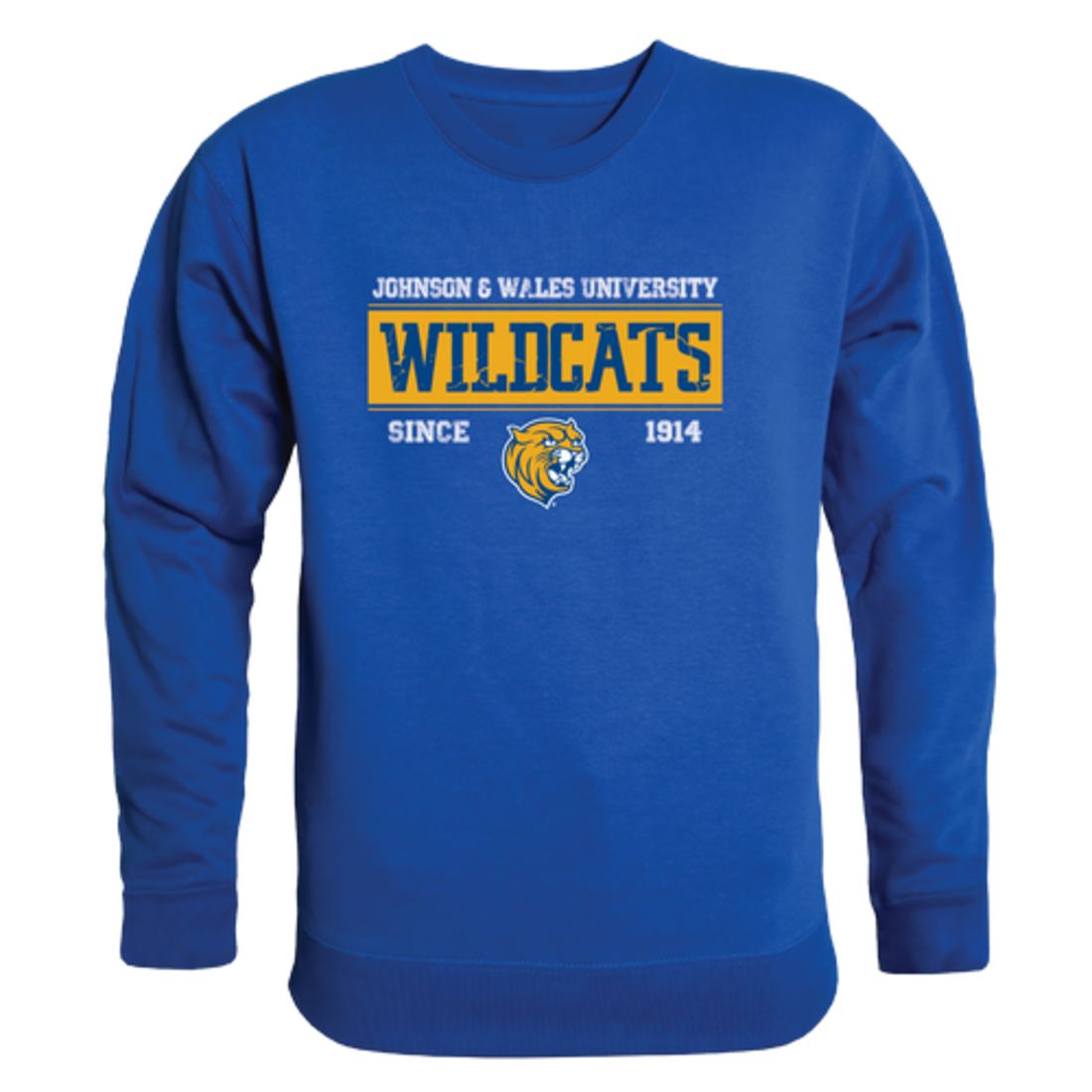 Johnson & Wales University Wildcats Established Fleece Crewneck Pullover Sweatshirt