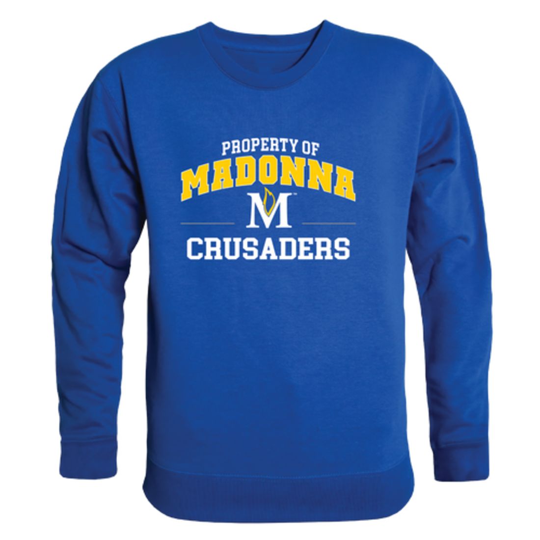 Madonna University Crusaders Property Fleece Crewneck Pullover Sweatshirt