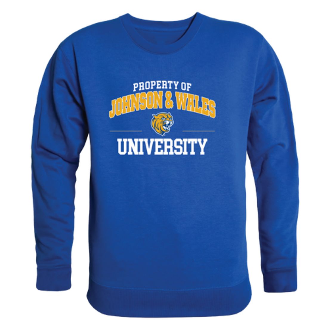 Johnson & Wales University Wildcats Property Fleece Crewneck Pullover Sweatshirt