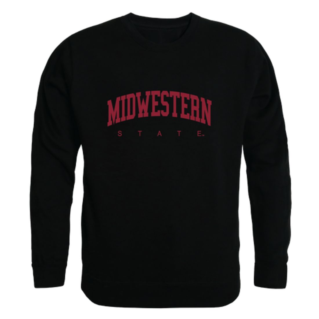 Midwestern State University Mustangs Arch Fleece Crewneck Pullover Sweatshirt