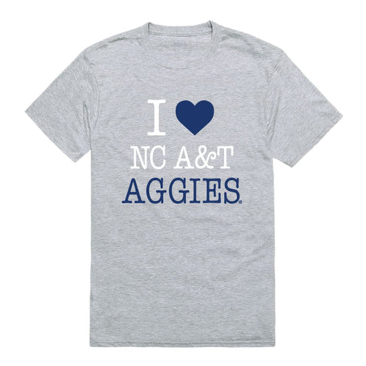 I Love North Carolina A&T State University Aggies T-Shirt Tee