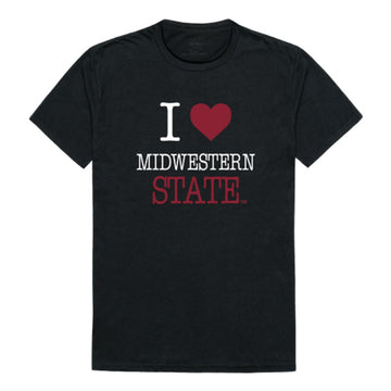 I Love Midwestern State University Mustangs T-Shirt Tee