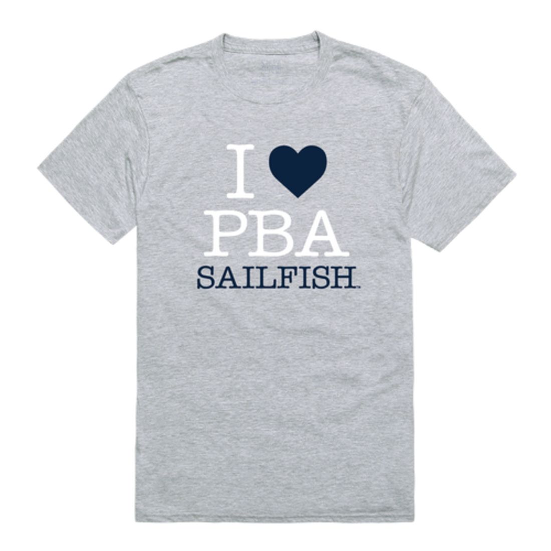 I Love Palm Beach Atlantic University Sailfish T-Shirt Tee
