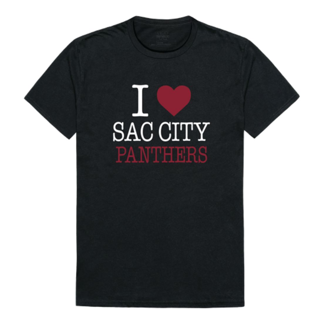 I Love Sacramento City College Panthers T-Shirt Tee