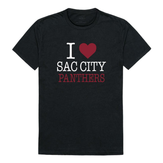 I Love Sacramento City College Panthers T-Shirt Tee