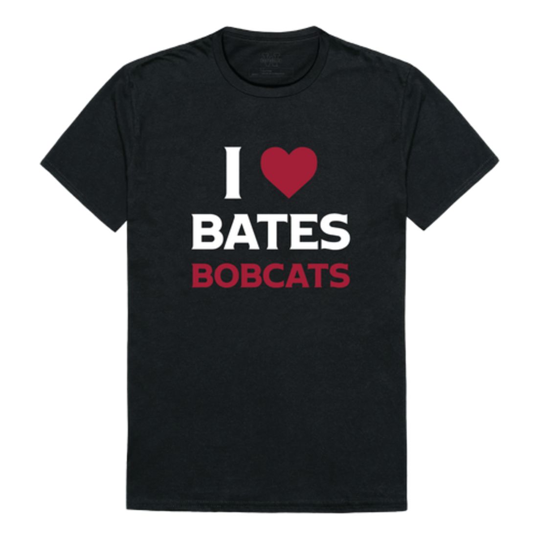 I Love Bates College Bobcats T-Shirt Tee