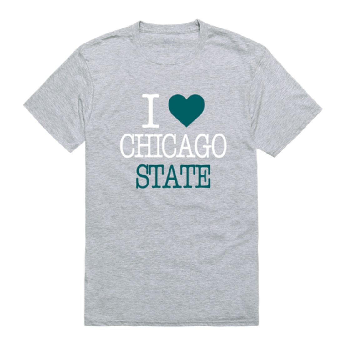 I Love Chicago State University Cougars T-Shirt Tee