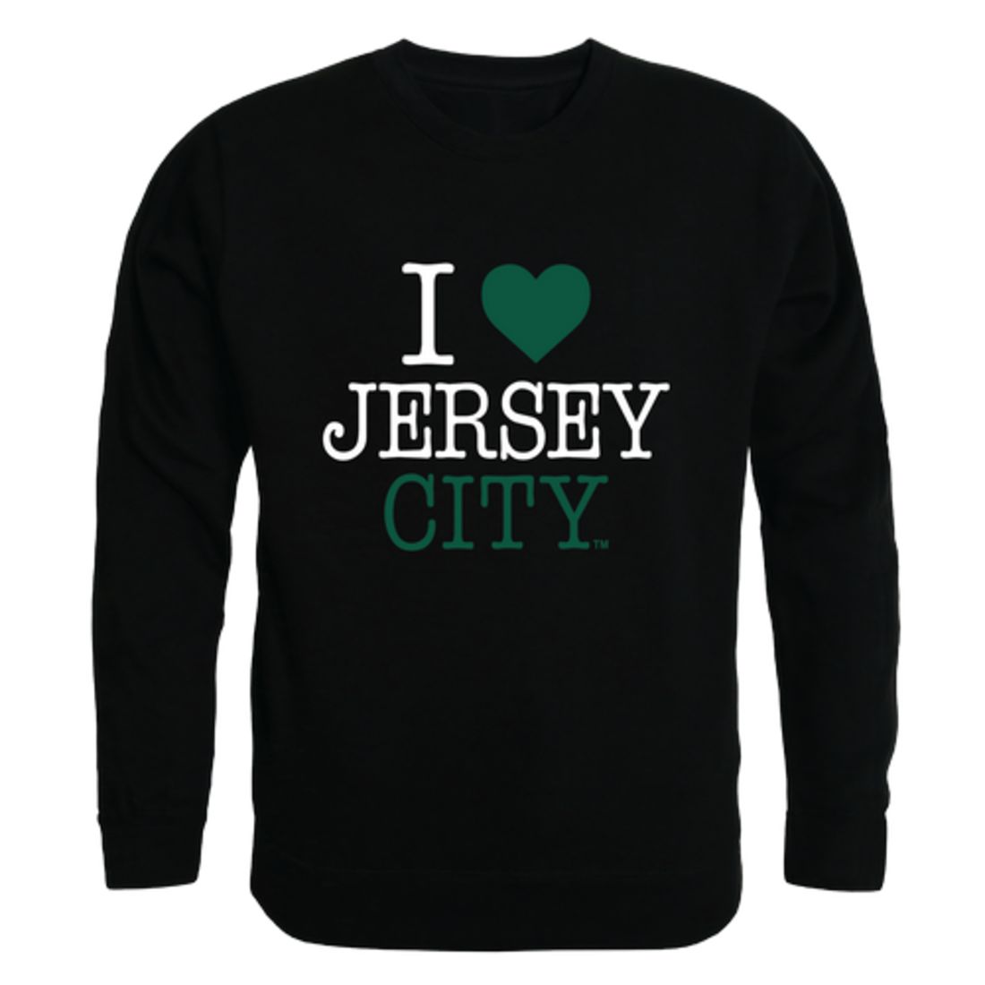 I Love New Jersey City University Knights Fleece Crewneck Pullover Sweatshirt