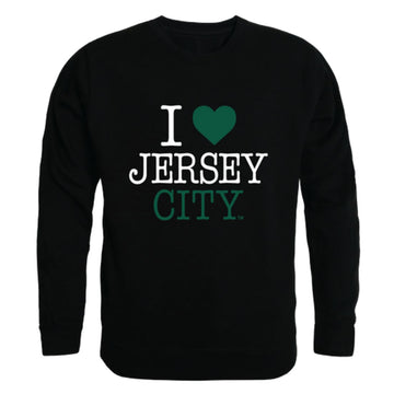 I Love New Jersey City University Knights Fleece Crewneck Pullover Sweatshirt