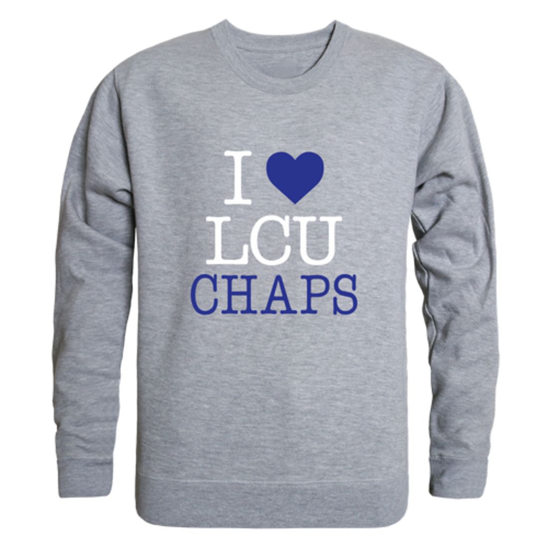 I Love Lubbock Christian University Chaparral Fleece Crewneck Pullover Sweatshirt