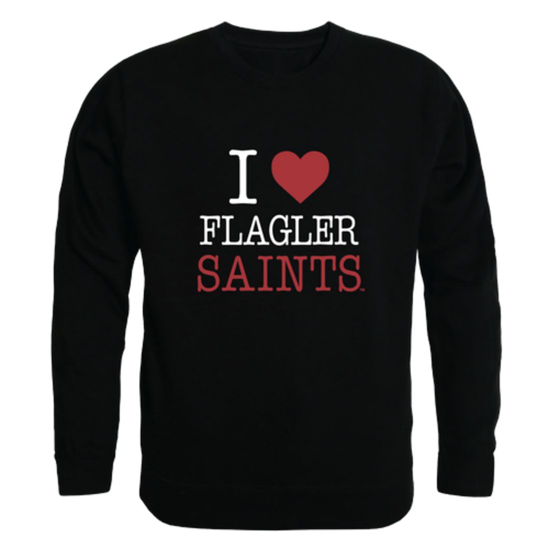 I Love Flagler College Saints Fleece Crewneck Pullover Sweatshirt