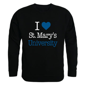 I Love St. Mary's University  Rattlers Fleece Crewneck Pullover Sweatshirt