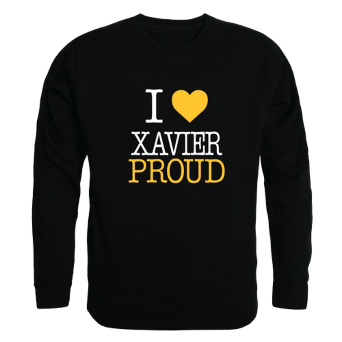I Love Xavier University of Louisiana  Fleece Crewneck Pullover Sweatshirt