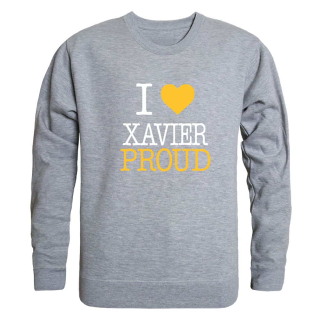 I Love Xavier University of Louisiana  Fleece Crewneck Pullover Sweatshirt