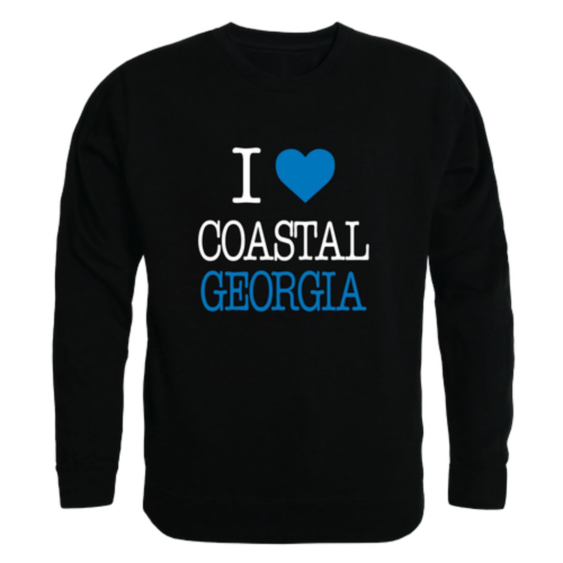 I Love College of Coastal Georgia Mariners Fleece Crewneck Pullover Sweatshirt
