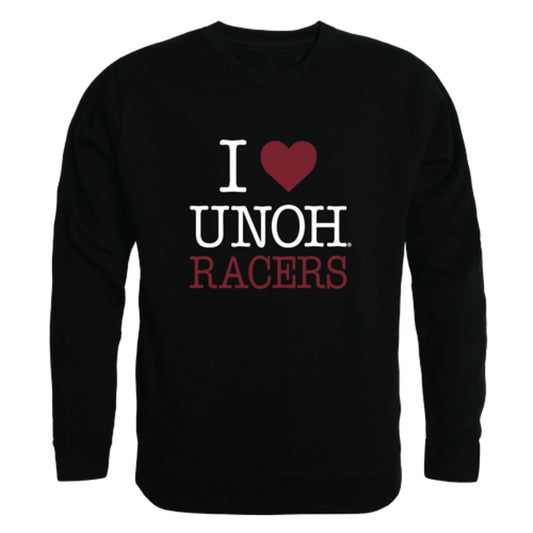 I Love University of Northwestern Ohio Racers Fleece Crewneck Pullover Sweatshirt