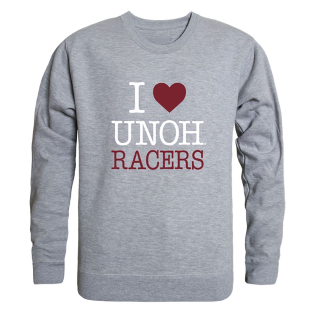 I Love University of Northwestern Ohio Racers Fleece Crewneck Pullover Sweatshirt