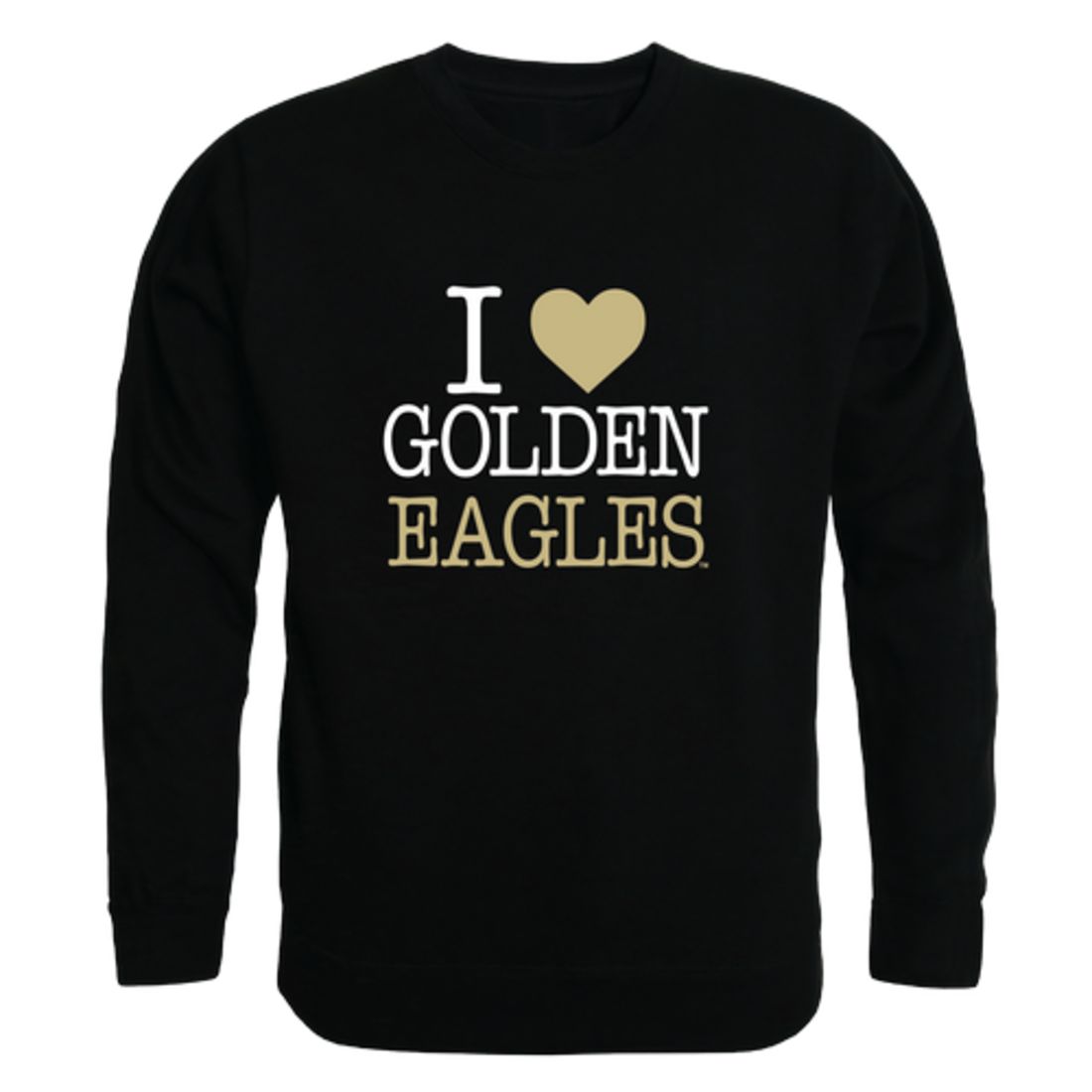 I Love Oral Roberts University Golden Eagles Fleece Crewneck Pullover Sweatshirt