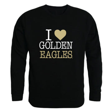 I Love Oral Roberts University Golden Eagles Fleece Crewneck Pullover Sweatshirt