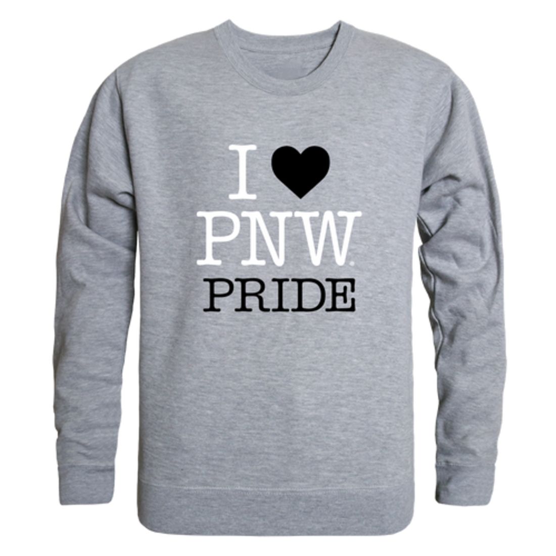 I Love Purdue University Northwest Lion Fleece Crewneck Pullover Sweatshirt