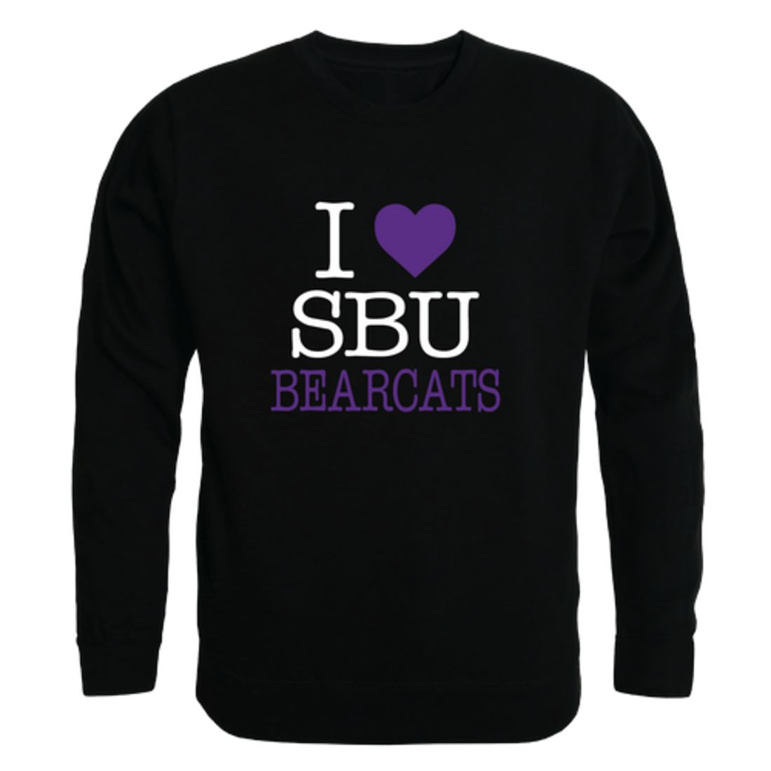 I Love Southwest Baptist University Bearcats Fleece Crewneck Pullover Sweatshirt