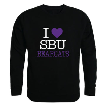 I Love Southwest Baptist University Bearcats Fleece Crewneck Pullover Sweatshirt