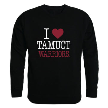 I Love Texas A&M University-Central Texas Warriors Fleece Crewneck Pullover Sweatshirt