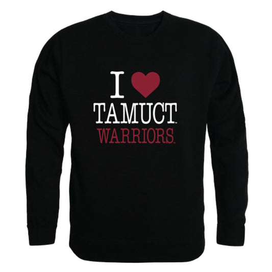 I Love Texas A&M University-Central Texas Warriors Fleece Crewneck Pullover Sweatshirt