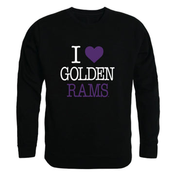 I Love West Chester University Rams Fleece Crewneck Pullover Sweatshirt