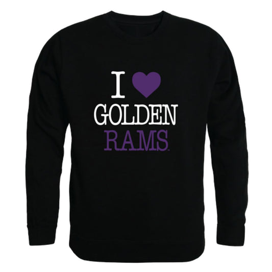I Love West Chester University Rams Fleece Crewneck Pullover Sweatshirt
