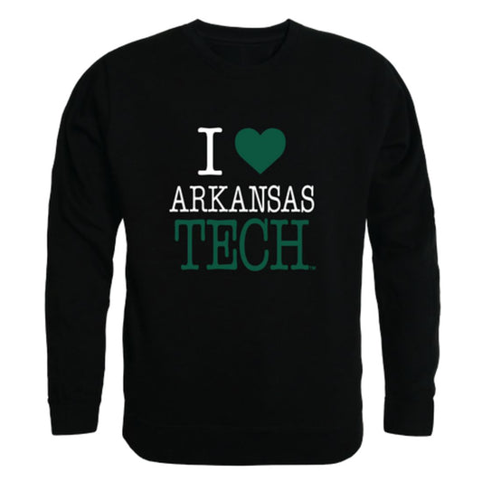 I Love Arkansas Tech University Wonder Boys Fleece Crewneck Pullover Sweatshirt