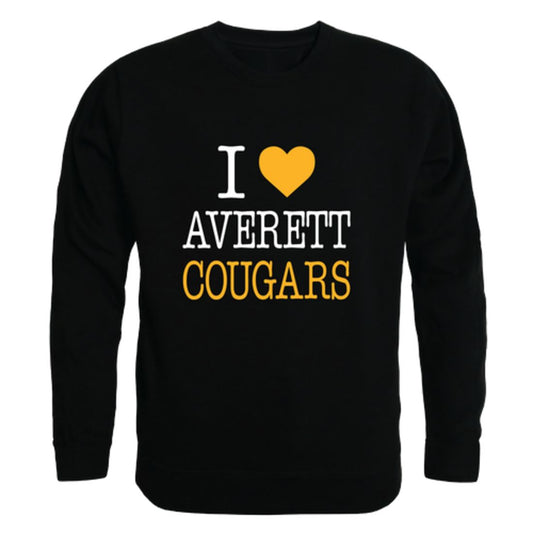 I Love Averett University Averett Cougars Fleece Crewneck Pullover Sweatshirt