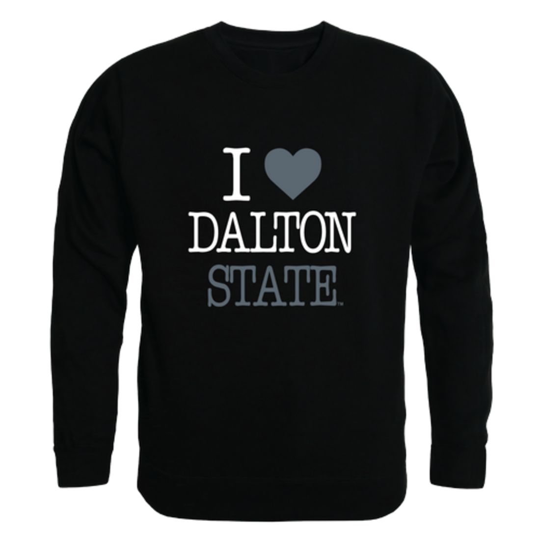 I Love Dalton State College Roadrunners Fleece Crewneck Pullover Sweatshirt